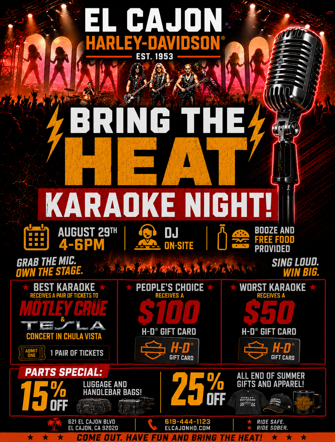 Bring the Heat Karaoke Night event artwork